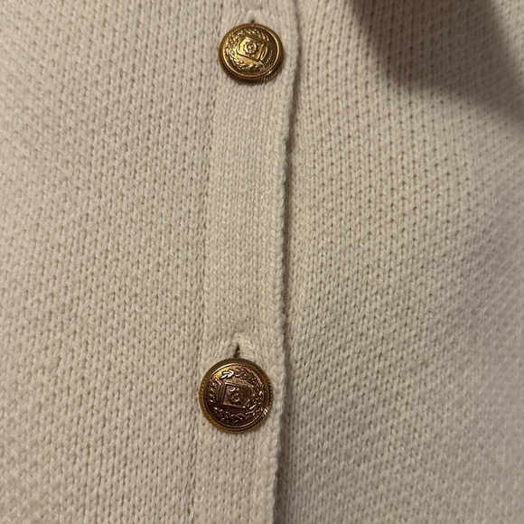 Zara Women's Elegant Cream and Black Cardigan - Picture 4 of 6